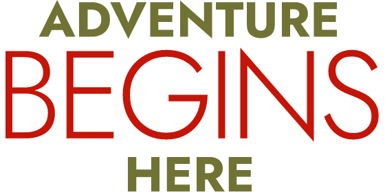 Adventure Begins Here graphic